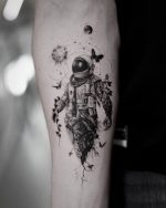 15+ Captivating Astronaut Tattoo Designs for Cosmic Souls