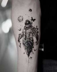 15+ Captivating Astronaut Tattoo Designs for Cosmic Souls