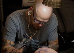 Adam Krueger Teaching Tattooing at RISD Design School