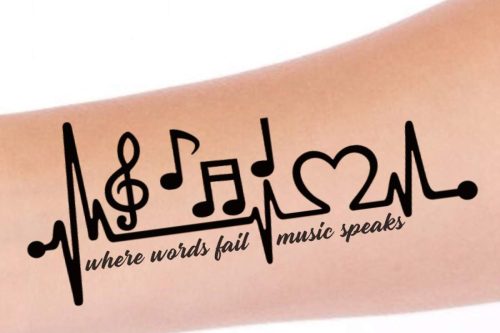 Flaunt Your Love for Music with These Creative Symbol Tattoo Designs