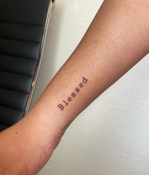 20 Blessed Tattoo Designs Inspiring Ink for Daily Gratitude for 2024