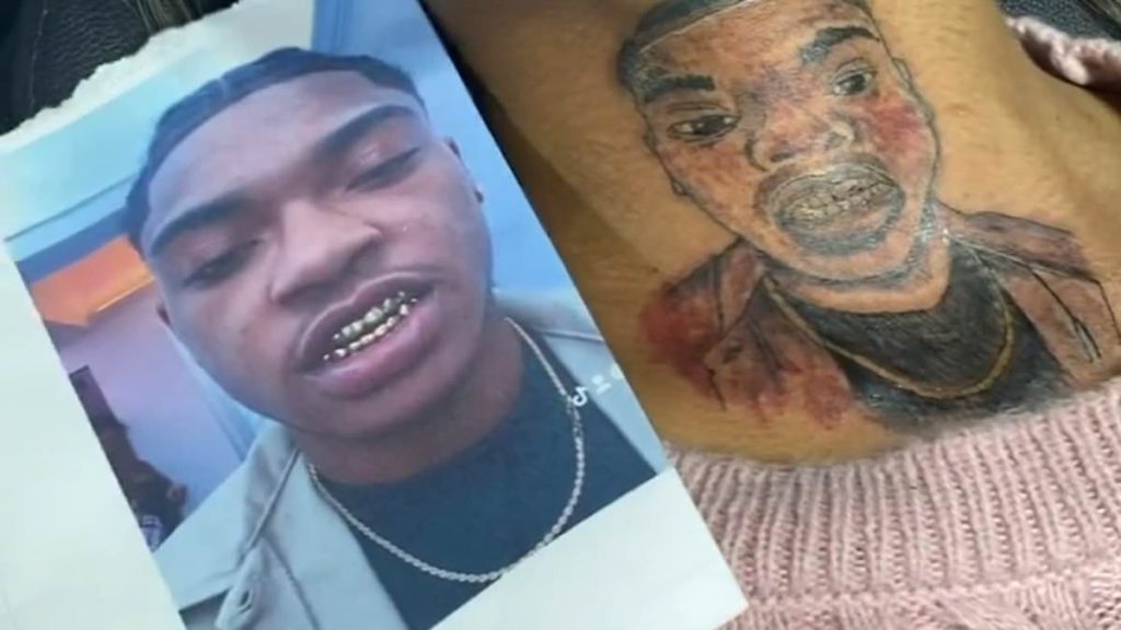 Teenage girl gets boyfriends face tattooed on her neck weeks